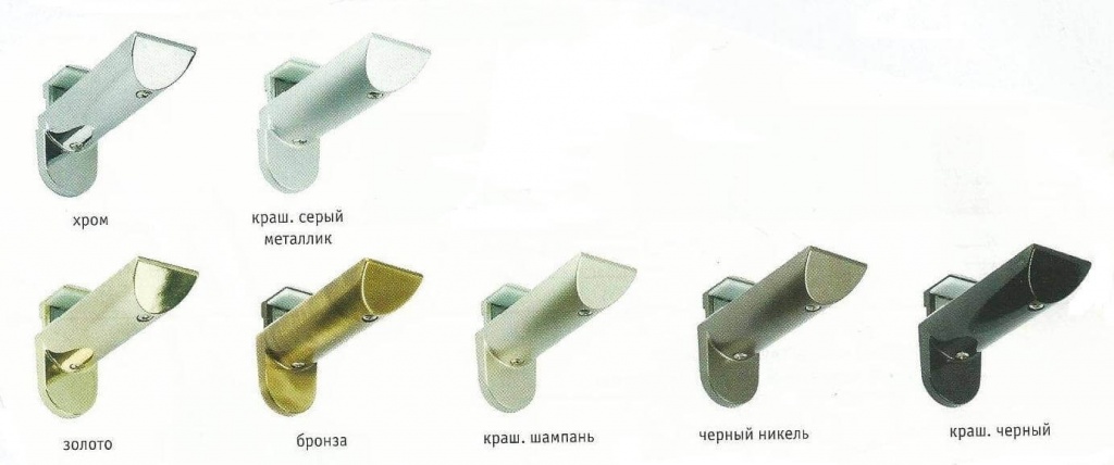 Полкодержатель «KAIMAN» (Italiana Ferramenta), расцветки Полкодержатель «KAIMAN» (Italiana Ferramenta), расцветки