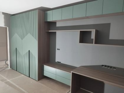 Комплект мебели для гостиной с рабочим местом